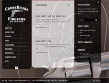Tablet Screenshot of crossroadsfirearms.net